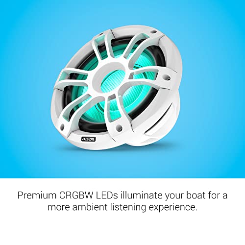 Garmin Fusion® Signature Series 3i Marine Subwoofers, 10" 600-watt CRGBW Sports White Marine Subwoofer