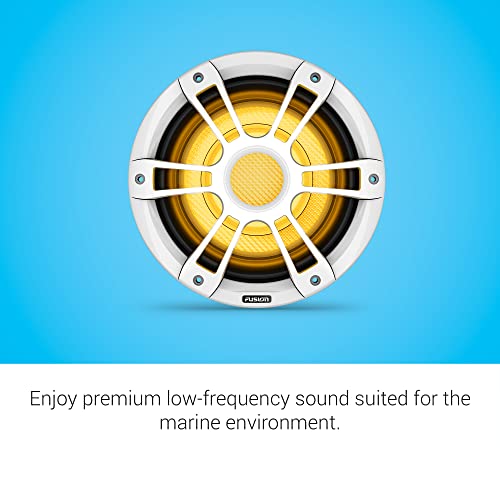 Garmin Fusion® Signature Series 3i Marine Subwoofers, 10" 600-watt CRGBW Sports White Marine Subwoofer