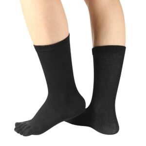 Meaiguo Women's Toe socks For Running Five Finger Socks With Cotton Athletic 4 Pairs