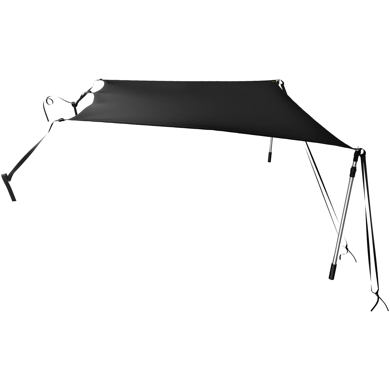 VEVOR T-Top Sun Shade Kit 6' x 7', UV-Proof 600D Polyester T-top Extension Kit with Rustproof Steel Telescopic Poles, Waterproof, Easy to Assemble for T-Tops ＆ Bimini Top