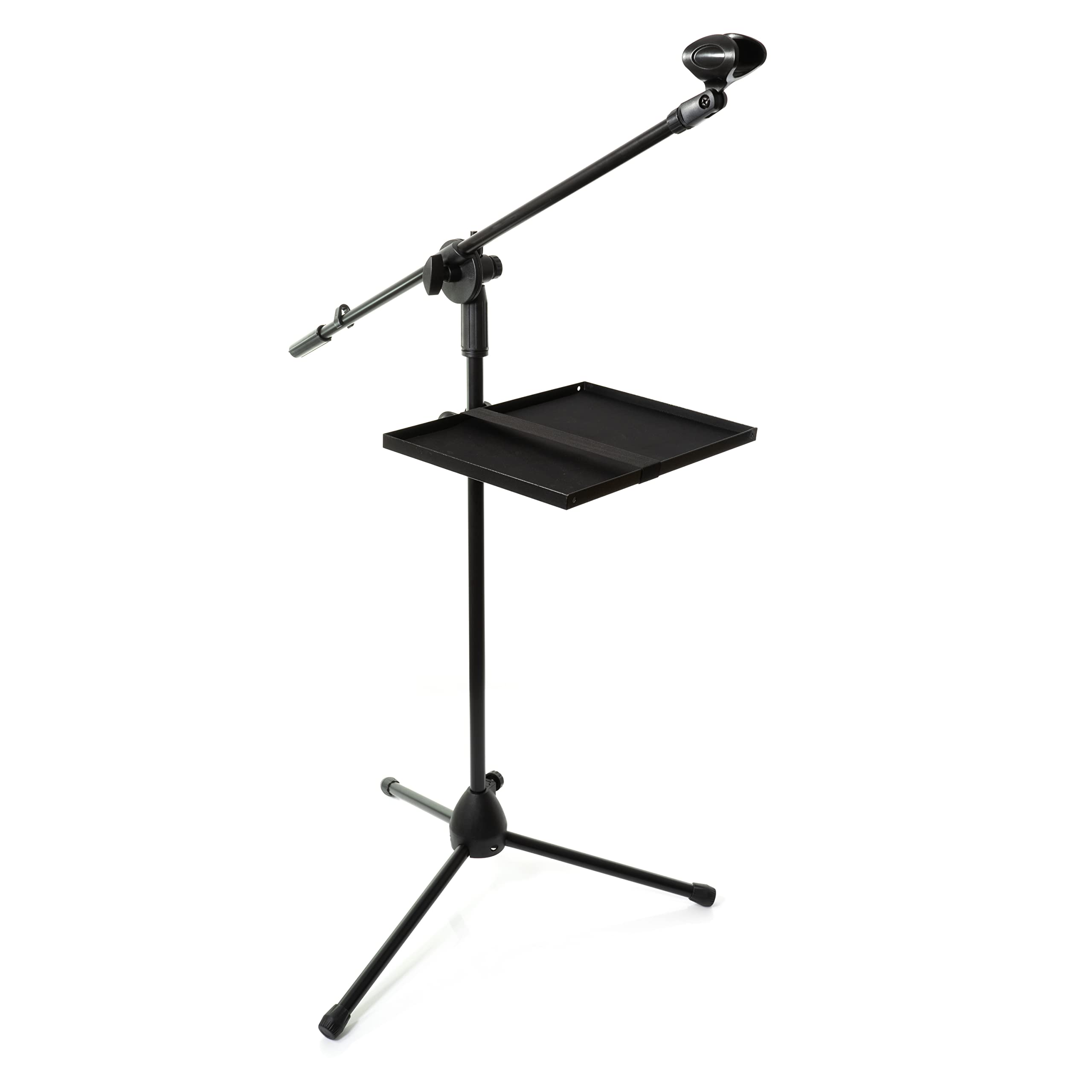 TDRSPLY Large Microphone Stand Rack Tray Mic Stand Tray Holder- For Stage/Studio/Classroom - 13 x 9" NEW VERSION STAND NOT INCLUDED