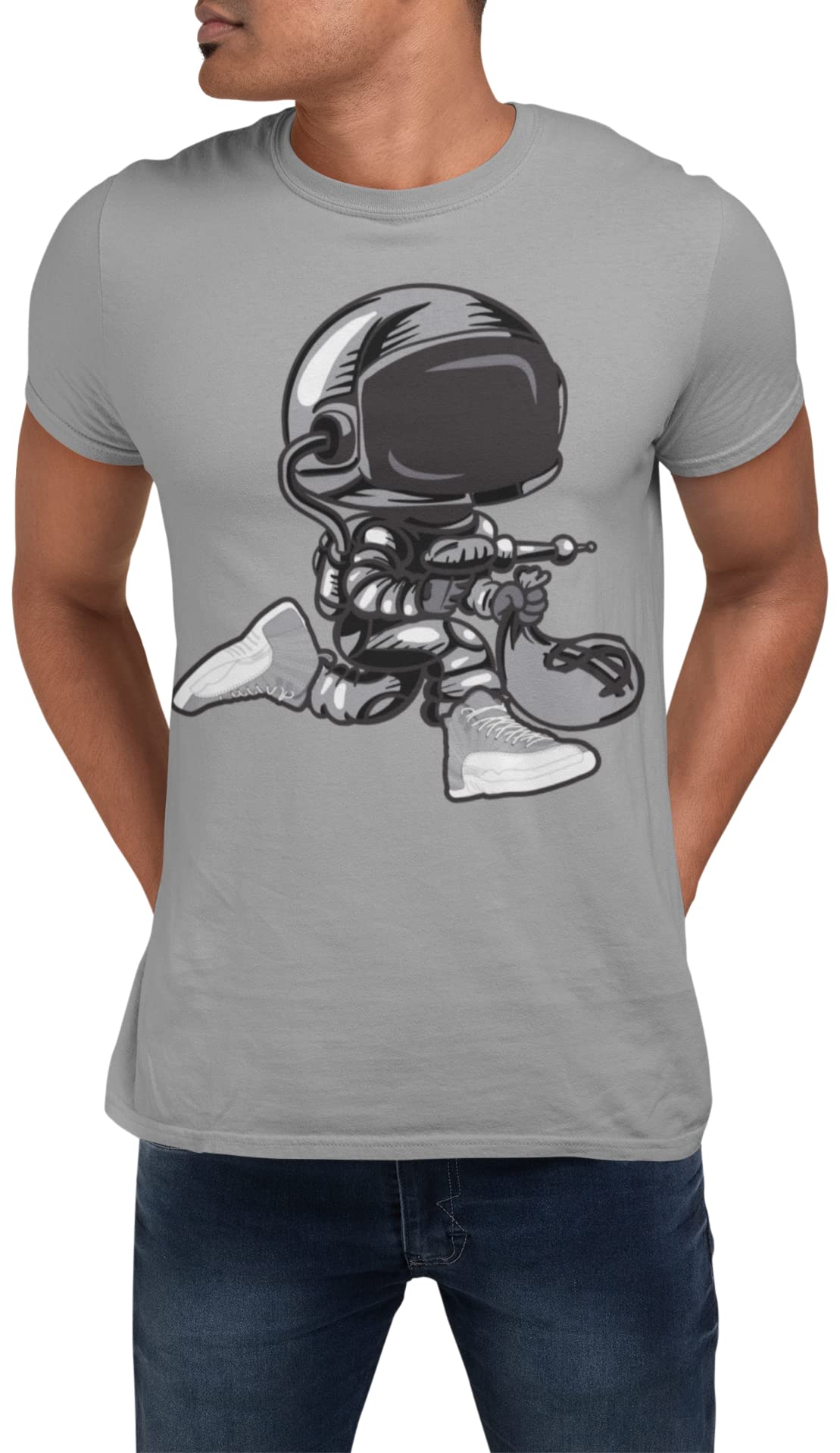 Jordan 12 Stealth Shirt to Match Men's Moon Man Jumper T Shirt, Jordan 12s Shirt to Match Stealth Gift Jordan 12 Tee Grey