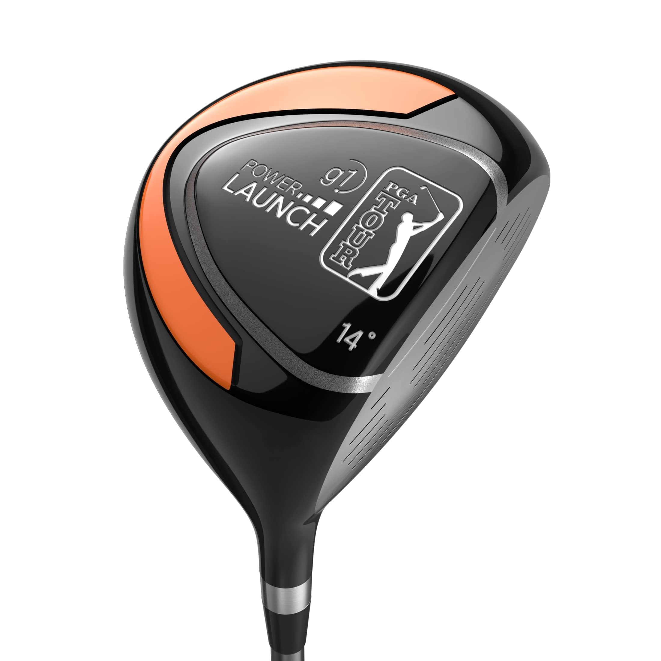 PGA Tour G1 Series Junior Golf Driver 5'2" to 5'10", Fiberglass Shaft, Non-Slip Grip, Ideal for Golfers Aged 12-17