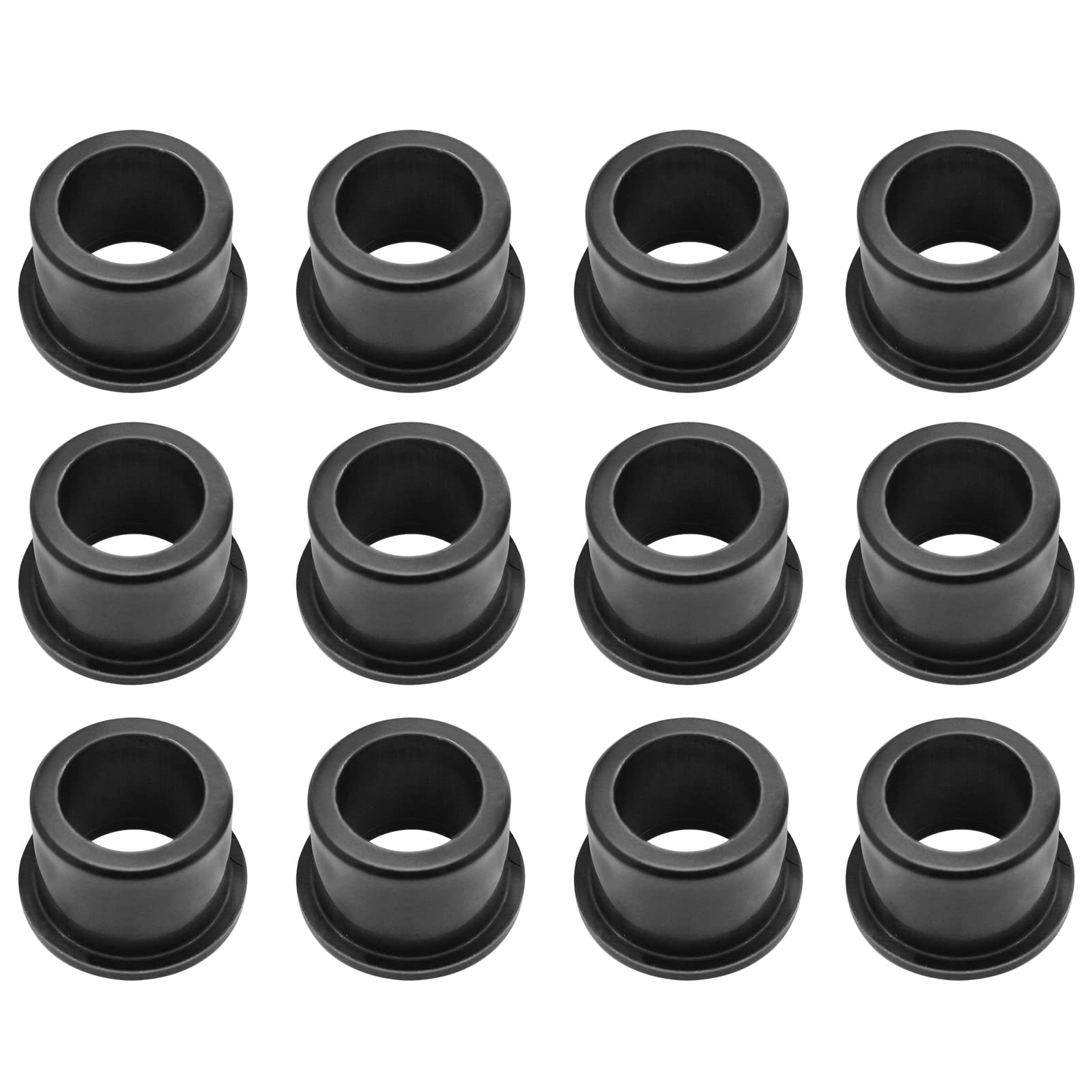 A Arm Bushing Kit 12 PCS for Yamaha Banshee 350 YFZ450 Raptor 700 660 250 125 Blaster 200, OEM# 90381-15088-00 90381-15084-00