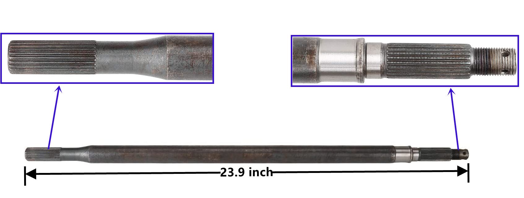 Dr.Acces Golf Cart EZGO TXT Rear Splined Axle Shaft Fits EZGO TXT/Medalist 1994-2013 Electric Replace#20377G11/20377G12 (Driver Side)