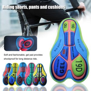 Cycling Shorts Gel Pad, Soft Seat Pad Silicone Cushion Anti Shock Shorts Riding Base Shockproof Bicycle Underwear Pads