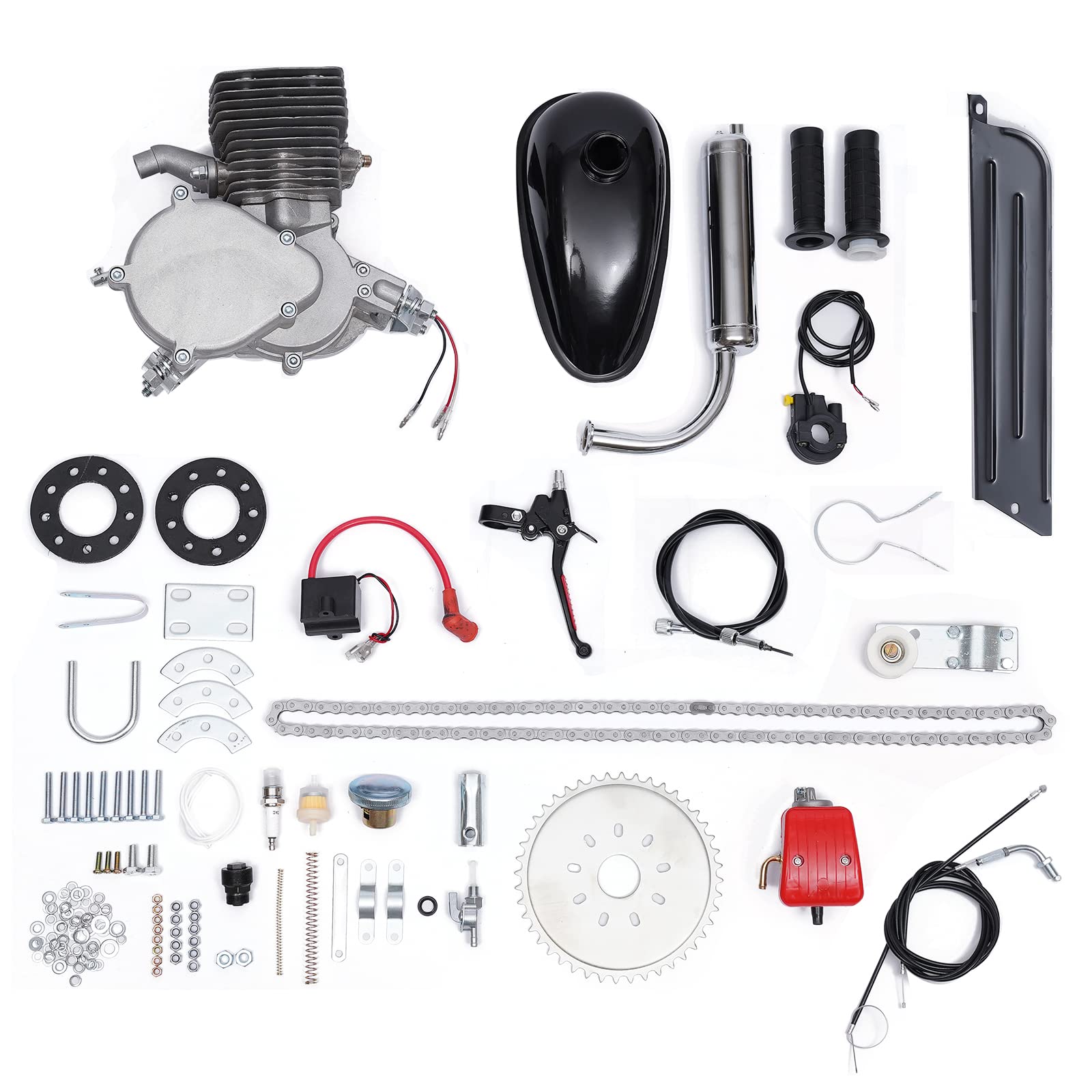 Frederimo Bicycle Engine Kits 100cc 2-Stroke Gas Motor Bike Motorized Full Set Super Fuel-efficient for Most 26'''' /28'''' Bikes Scooter…