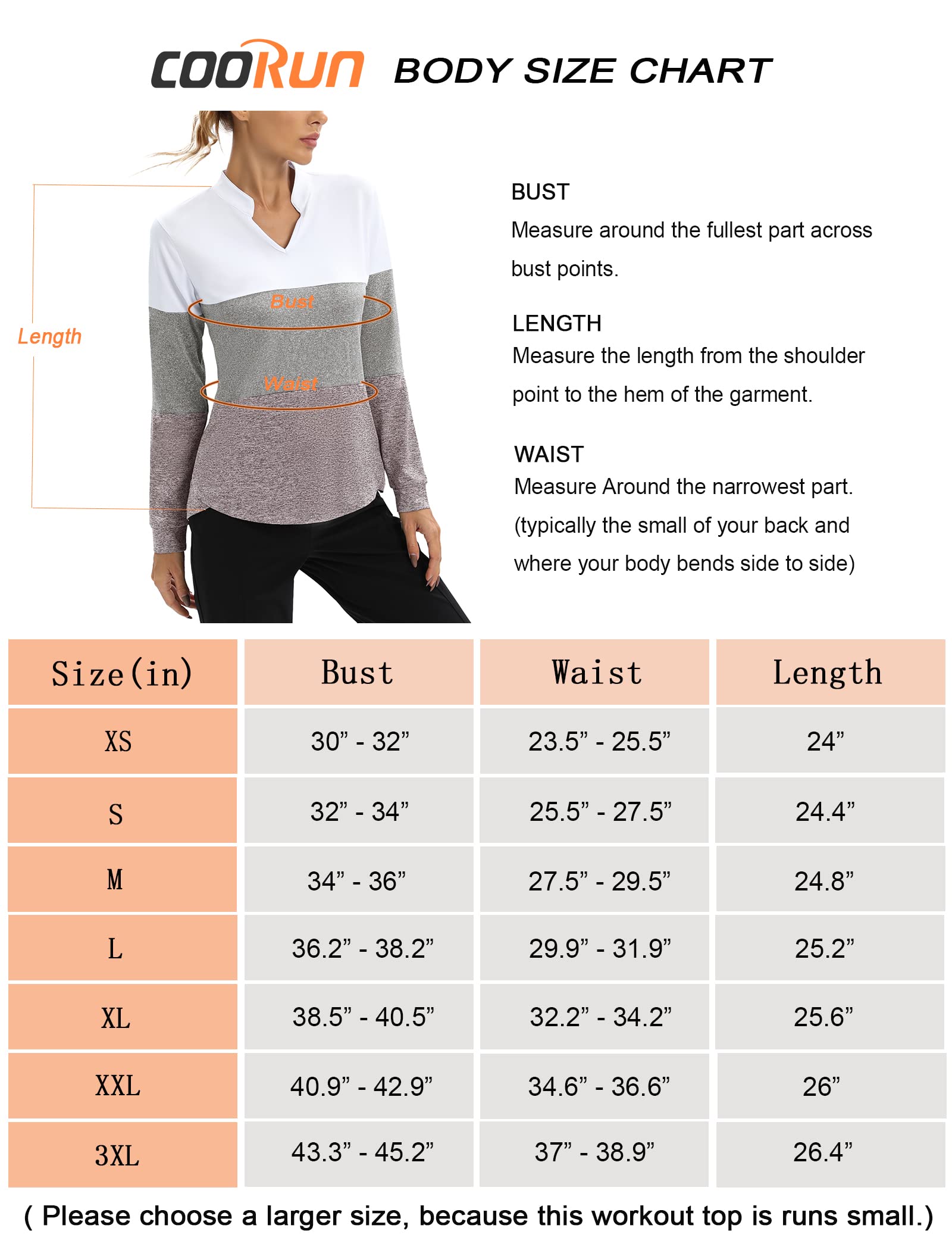 COOrun Long Sleeve Workout Shirts for Women Yoga Athletic Casual Tops Gym Running Breathable Shirt Quick Dry Navy Blue Large