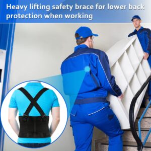 Back Brace Lumbar Back Support Belt for Women and Men Lower Back Pain Relief,Injury Recovery Heavy Lifting Support with Removable Adjustable Extension Support for Moving and Warehouse M/L(30"-37")