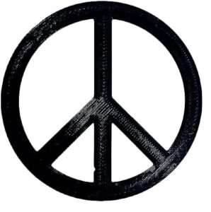 freshe boglets - peace sign charm compatible with bogg bags, simply southern and other similar tote bags.