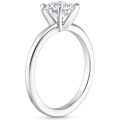 JEWELERYN Princess Brilliant Cut 3 Carat, Colorless Moissanite Engagement Ring Set, Wedding/Bridal Ring Set, Solitaire Antique Anniversary Promise Ring Set Gift for Her (7.5)