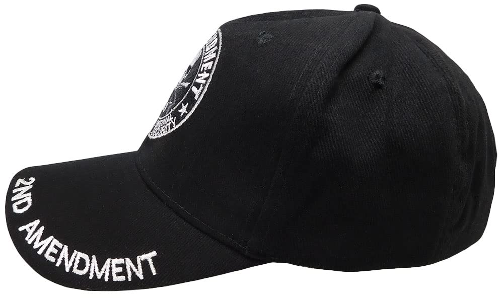 2nd Amendment 1789 America's Original Homeland Security Black Cotton Adjustable Embroidered Baseball Hat Cap