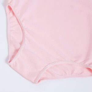 Domusgo Pink Leotards for Girls Ballet Size 10-12 Years Old Lovely Long Sleeve Gym Dancewear Outfit Activewear