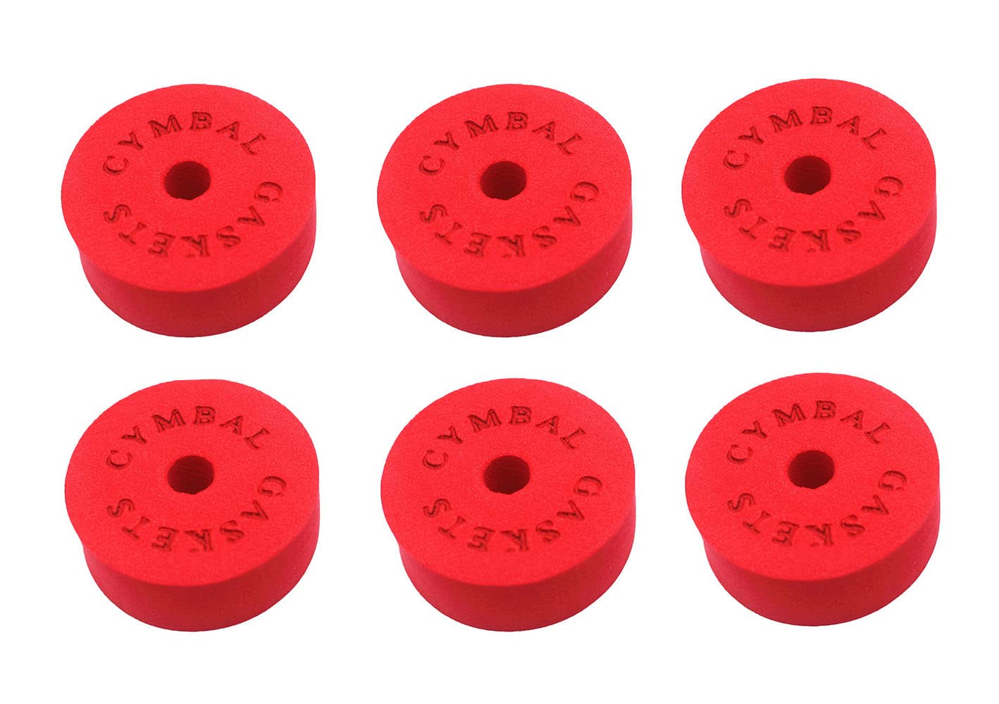 Jiayouy 12pcs Cymbal Hi-Hat Stands Accessory with 40mm Cymbal Washer Cushions Cymbal Sleeves Quick-Set Cymbal Nut (Red)