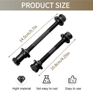 MOONDKIST 1 Pair Bike Axle, Bicycle Axles Rear Axle Front Axle Set with 20.5mm, 25mm Wheel Hub Steel Ball, Mountain Bike Hollow Hub Shaft Front and Rear Axle Kit 108mm, 145mm for Mountain MTB Bike