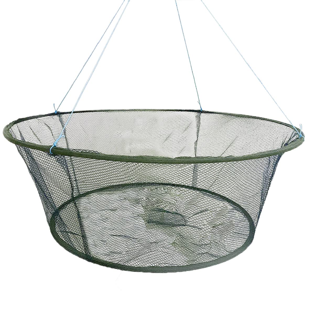 Foldable Fishing net Hand cast net, Shrimp net Crab net Fishing net Crayfish Hand cast cage (Top: 39.4in/Bottom:31.5in)