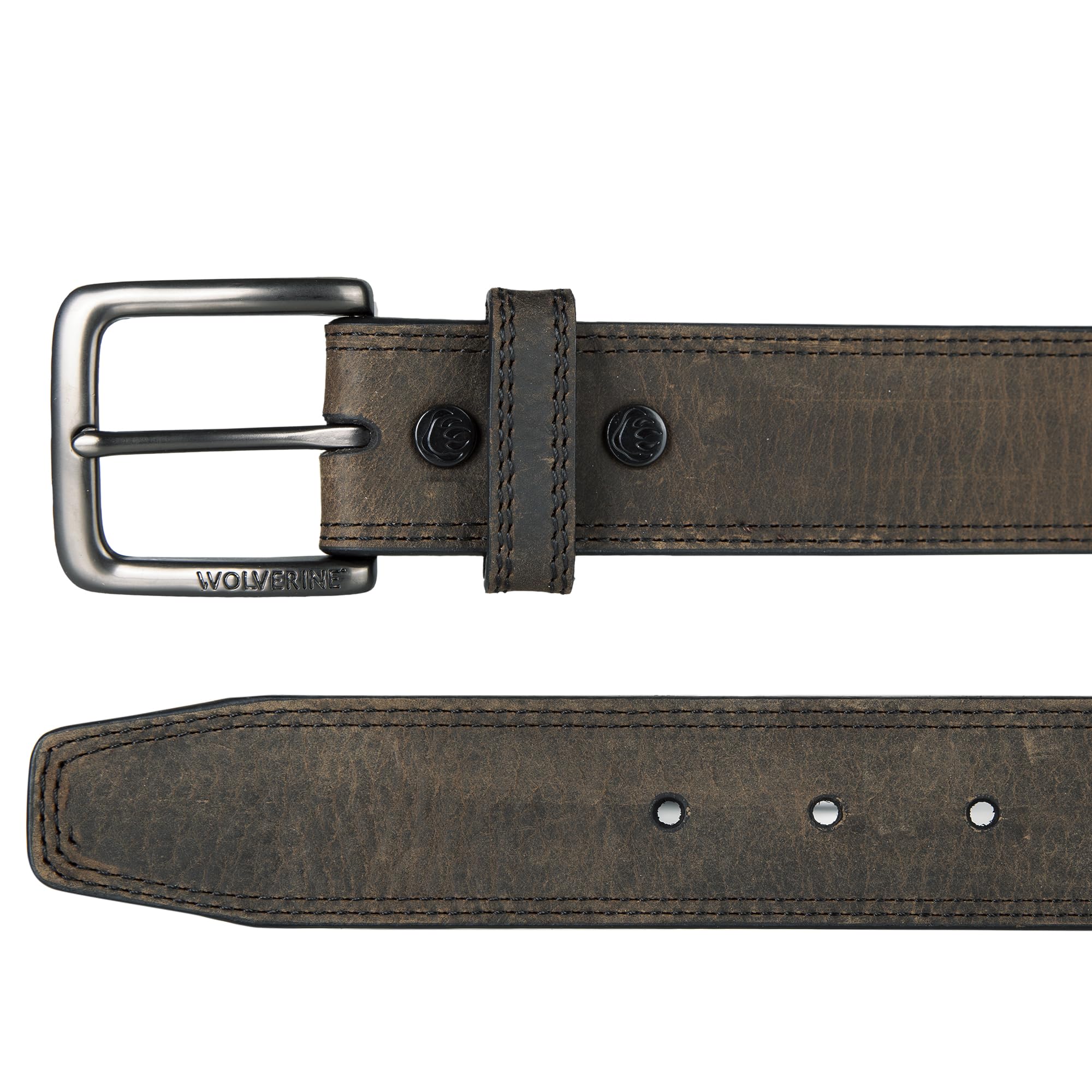 Wolverine Men Rugged Boot Leather Work Belt, Loader-Sudan, 52