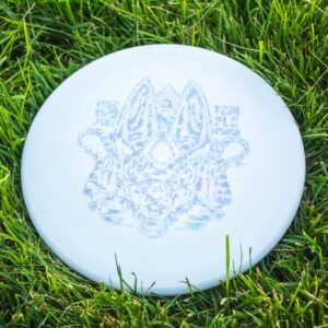 Thought Space Athletics Temple Disc Golf Putter in Nerve Plastic - White Overstable Putt and Approach Disc - Flying Disc Sports Equipment, 173-176 Grams