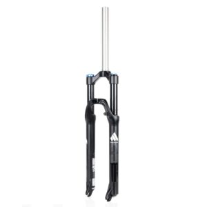 ainpcde 26" 27.5 inch bike front fork mountain accessories magnesium alloy air shock absorber (color : black ash, size : 26inches)