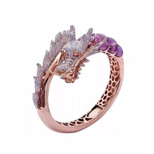 powerful-lot rings for women teen girls dragon chunky ring engagement ring aesthetic statement stackable rings band rings jewelry gifts, stainless steel, 9 (ftusx8gkewx9)