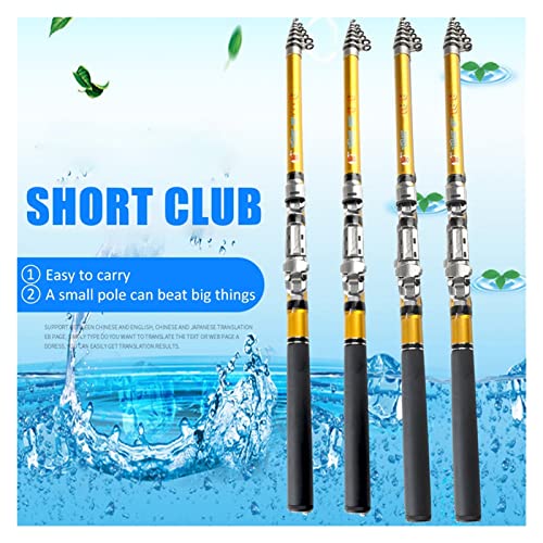 XINNUO Portable Sea Fishing Rod Pole Carbon Fiber Rock Fishing Pole 1.5/1.8/2.1/2.4/2.7/3m Telescopic Travel Fishing Rod Mini Fish Tackle Accessories Tools (Size : 3.0m)