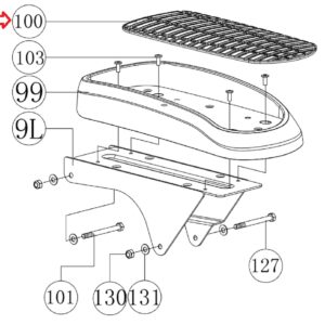 Hydra Fitness Exchange Foot Pedal Pad 1000439278 Works with Peak Trainer - HT5.0 - EP031 Stepper Step