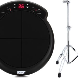 KAT Percussion KTMP1 Multipad Drum and Percussion Pad Bundle with 6713E 6700 Series Electronics Mounting Stand