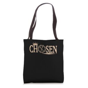 crown of thorns chosen | jesus christ | god religion tote bag