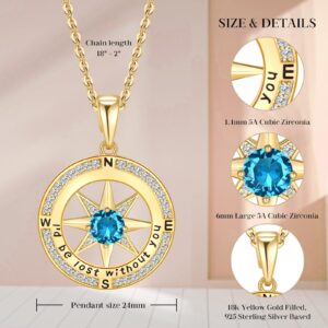 Meeshi Gold Jewelry for Women Valentine's Day Gifts Necklaces Anniversary Birthday Gifts for Her Mother's Day Christmas Gift for Her Gifts for Women (Gold-Dec-Turquoise)