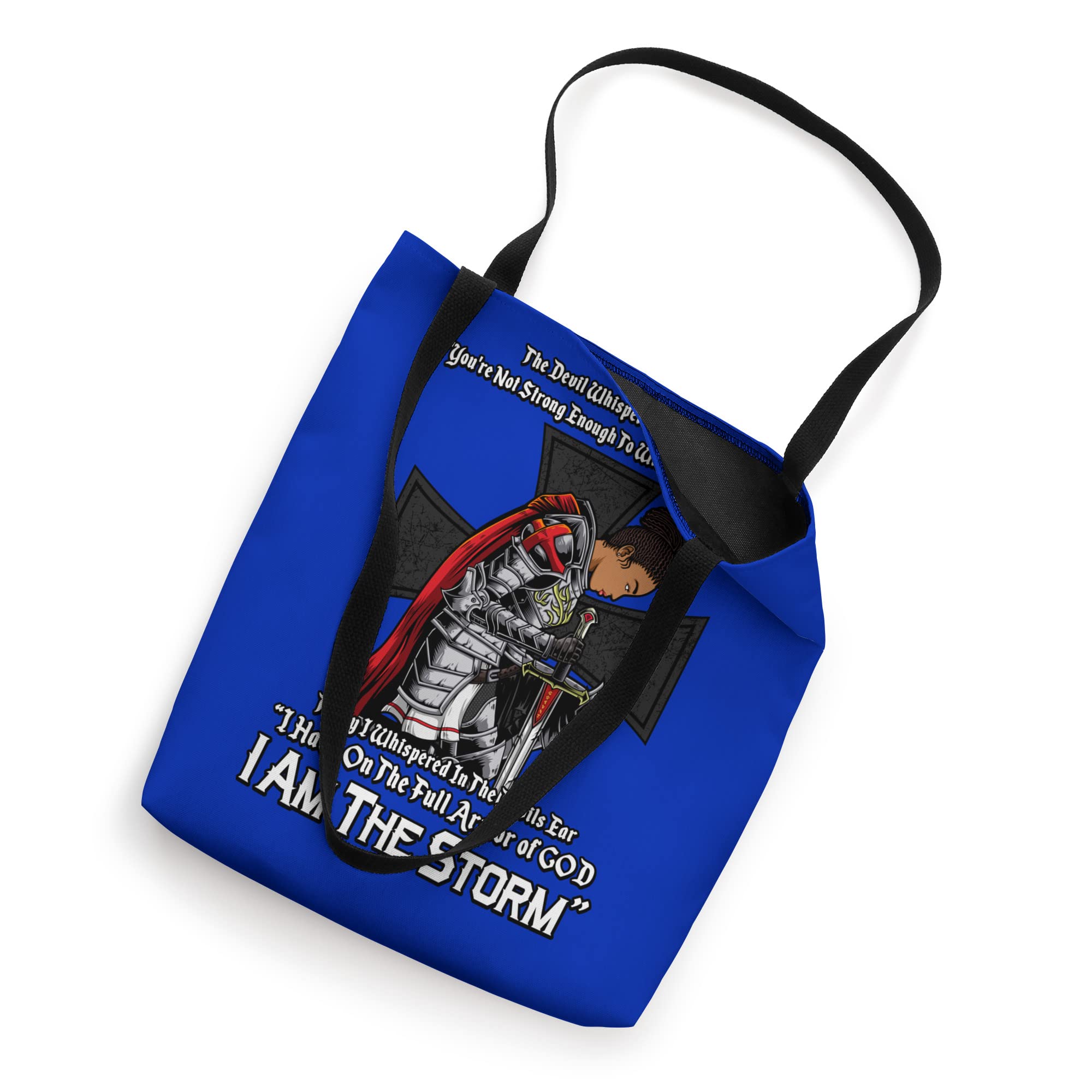 Christian Black Girl Woman African American I Am The Storm Tote Bag