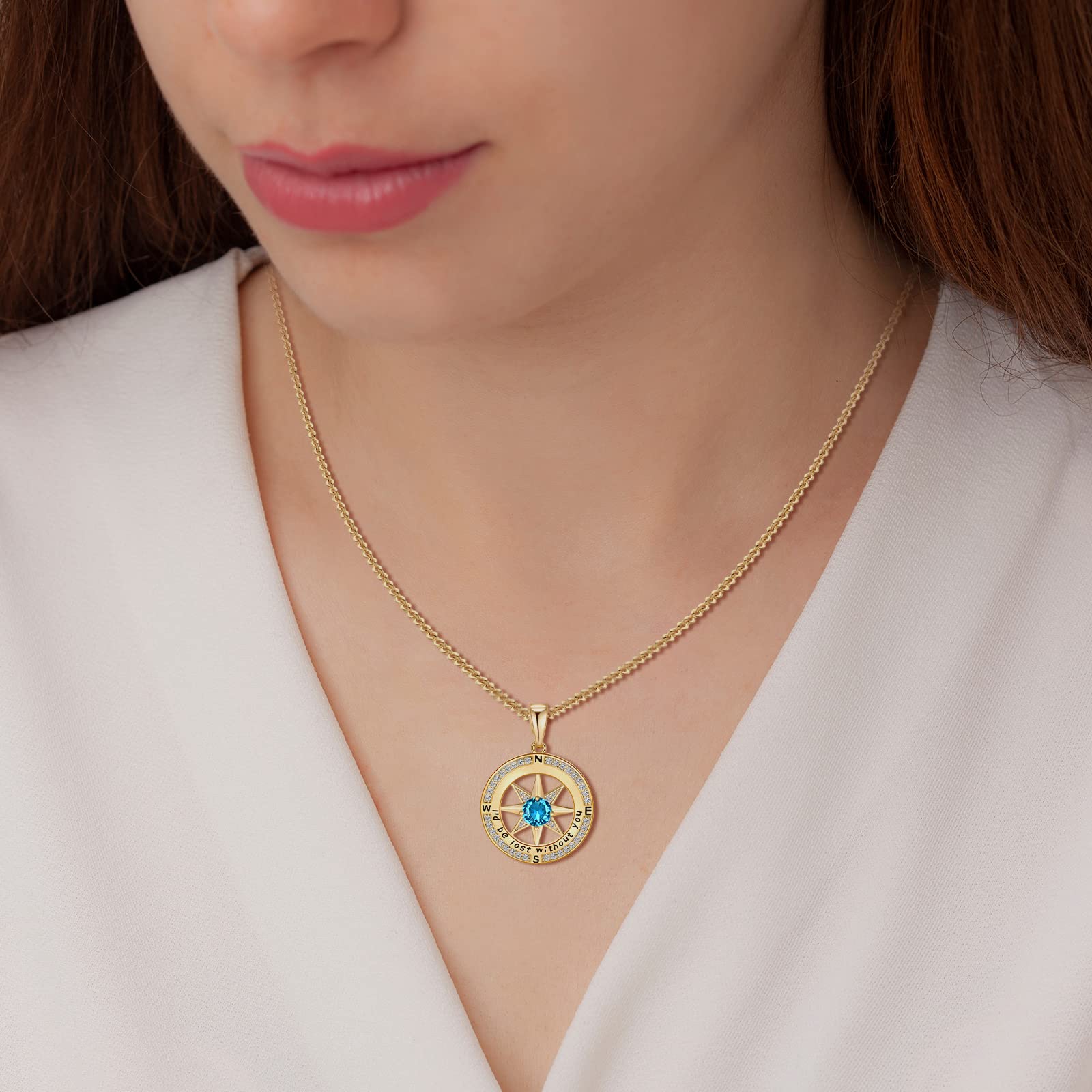 Meeshi Gold Jewelry for Women Valentine's Day Gifts Necklaces Anniversary Birthday Gifts for Her Mother's Day Christmas Gift for Her Gifts for Women (Gold-Dec-Turquoise)