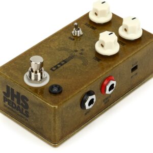 JHS Morning Glory V4 Transparent Overdrive Pedal with 3 Patch Cables