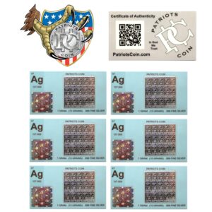 6 One Gram Pure Silver Bullion Bar Divides to 15 One Grain Bars .999 Fine Silver Snaps Apart to Individual 1 Grain Ingots