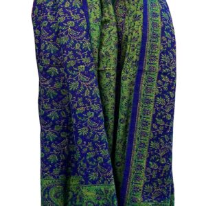 LUXURY BLUE GREEN FLORAL HANDMADE BLACK BEIGE FASHION Scarf Yak Wool comfortable soft scarf Shawl Blanket stole unisex Travel Wrap Meditation Soft gift for her