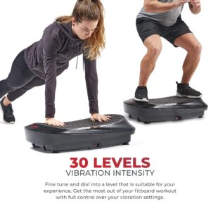 Sunny Health & Fitness FITBOARD 4D Vibration Plate Premium Total Body Shaker Platform for Toning, Sculpting & Recovery, Vibration Plate Exercise Machine with Remote – SF-VP822058