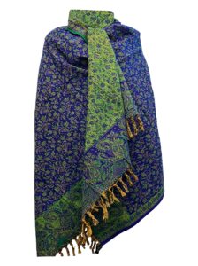 luxury blue green floral handmade black beige fashion scarf yak wool comfortable soft scarf shawl blanket stole unisex travel wrap meditation soft gift for her