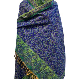 LUXURY BLUE GREEN FLORAL HANDMADE BLACK BEIGE FASHION Scarf Yak Wool comfortable soft scarf Shawl Blanket stole unisex Travel Wrap Meditation Soft gift for her