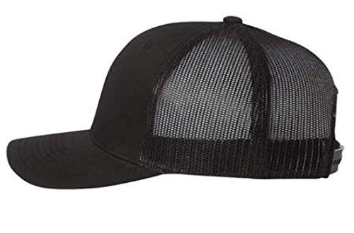 Sequoia Trucker Hat w/National Park Woven Patch (Black/Black)