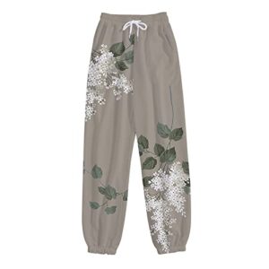 Lightweight Joggers for Women Comfy Drawstring Workout Joggers Pants Comfy Tapered Lounge Pants with Pockets Green