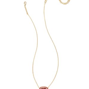 Kendra Scott Baguette Elisa Pendant Gold Red Mix One Size