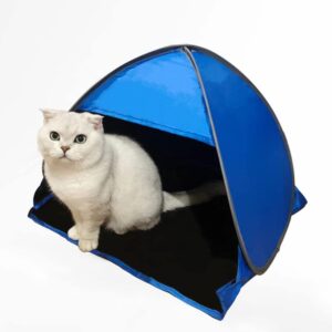 RXQNN Small Pop-up Head Tent Portable Beach Shade with Two Sand Bags, Mini Beach Tent Pet Shade for Dogs/Cats