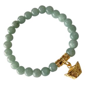 heavens tvcz thai jade bracelet women good luck gems real ring business luck, money attraction bead good luck and wealth jewelry adjustable elastic