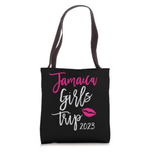 jamaica girls trip 2023 vacation matching group weekend set tote bag