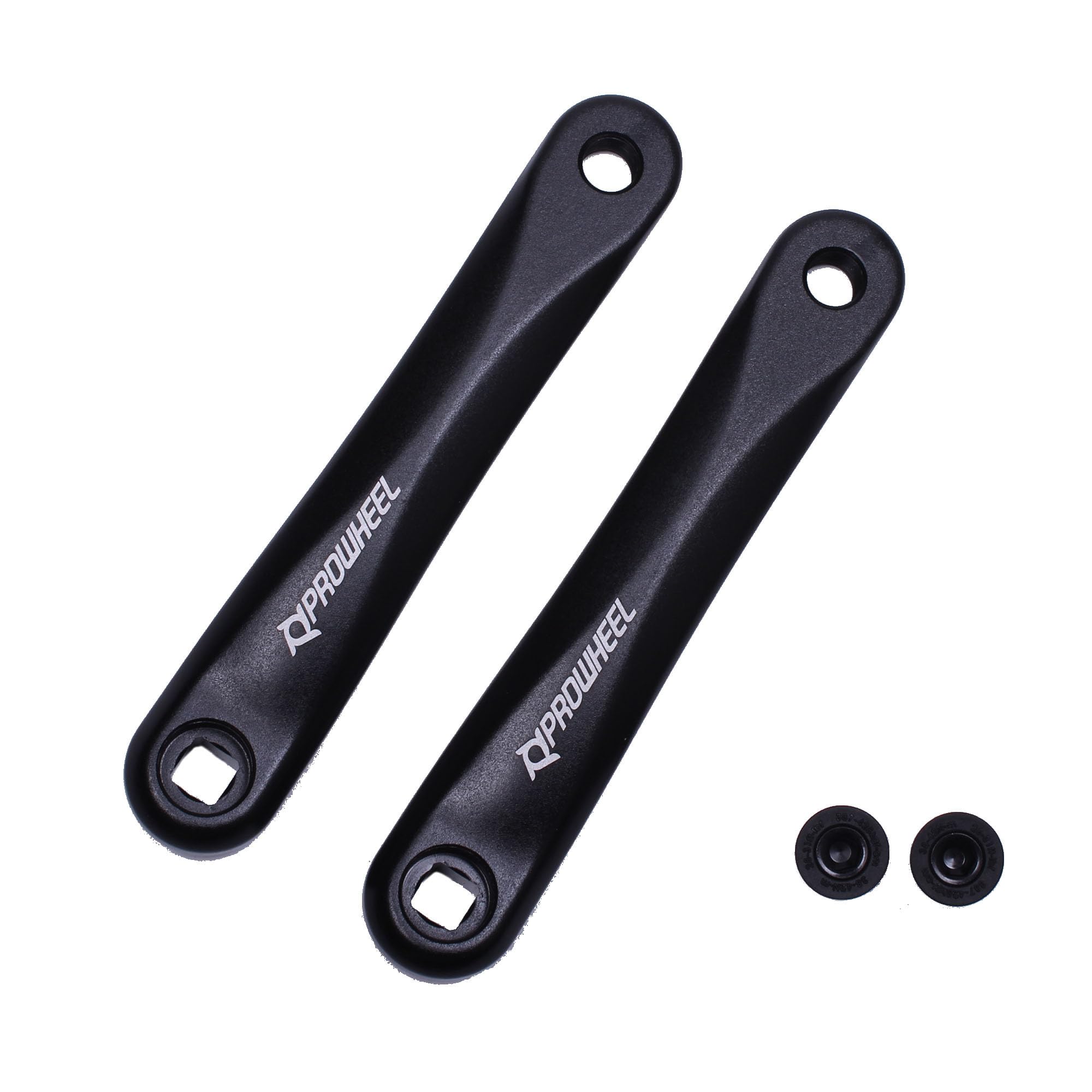 PROWHEEL Ebike Crank Arm Available in Square Hole,140MM/152MM/160MM/165MM/170MM/175MM Black Bike Crank Arm for Electric Bike,Mid Mounted Motor,Torque(1 Pair)