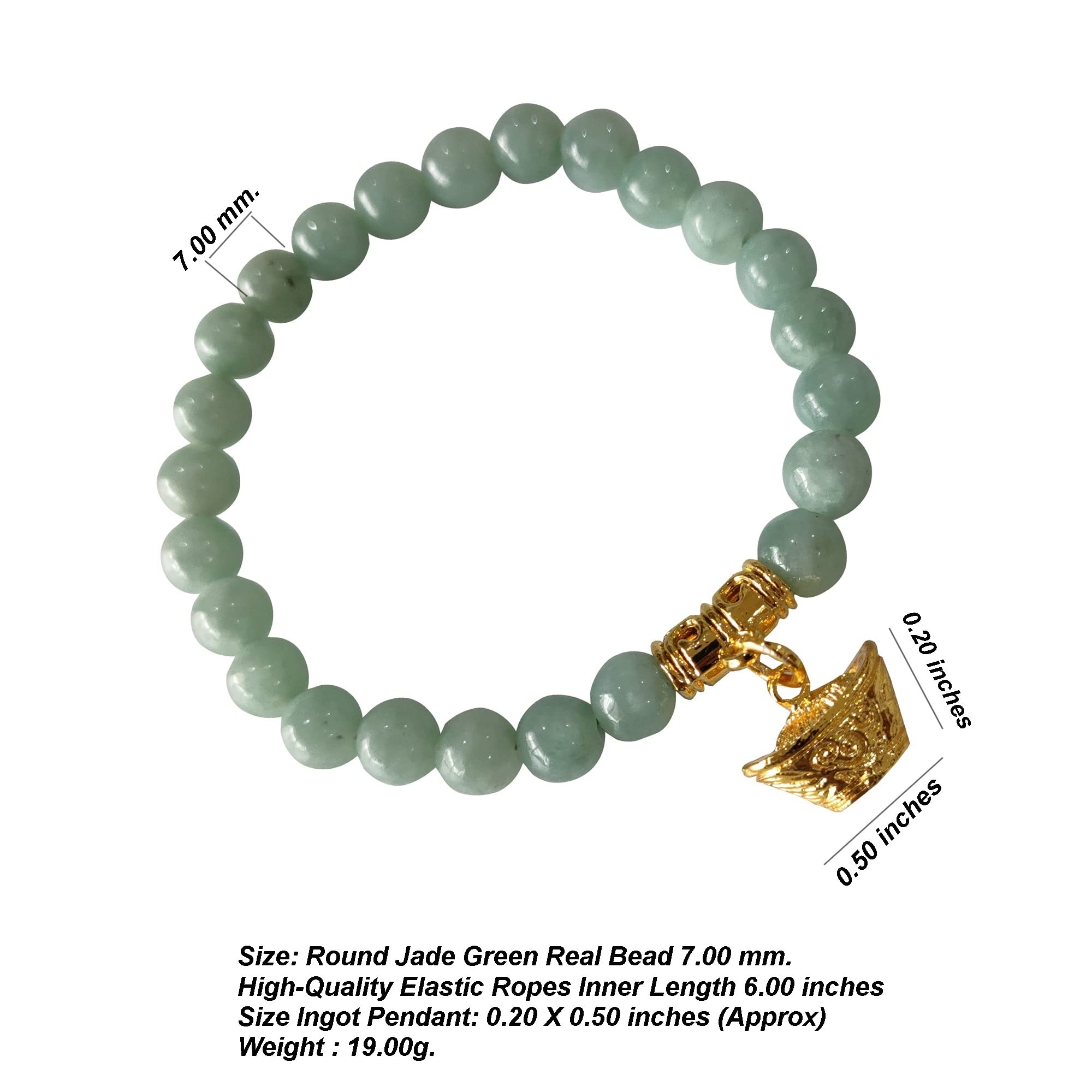 Heavens Tvcz Thai Jade Bracelet Women Good Luck Gems Real Ring Business Luck, MONEY ATTRACTION Bead Good Luck and Wealth Jewelry Adjustable Elastic