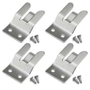 microphone holders dghaop 4pcs metal mic holder/clip with screws for car radio mh48 microphone, ft1907/ft8900/ft7900/ft7800r, etc.