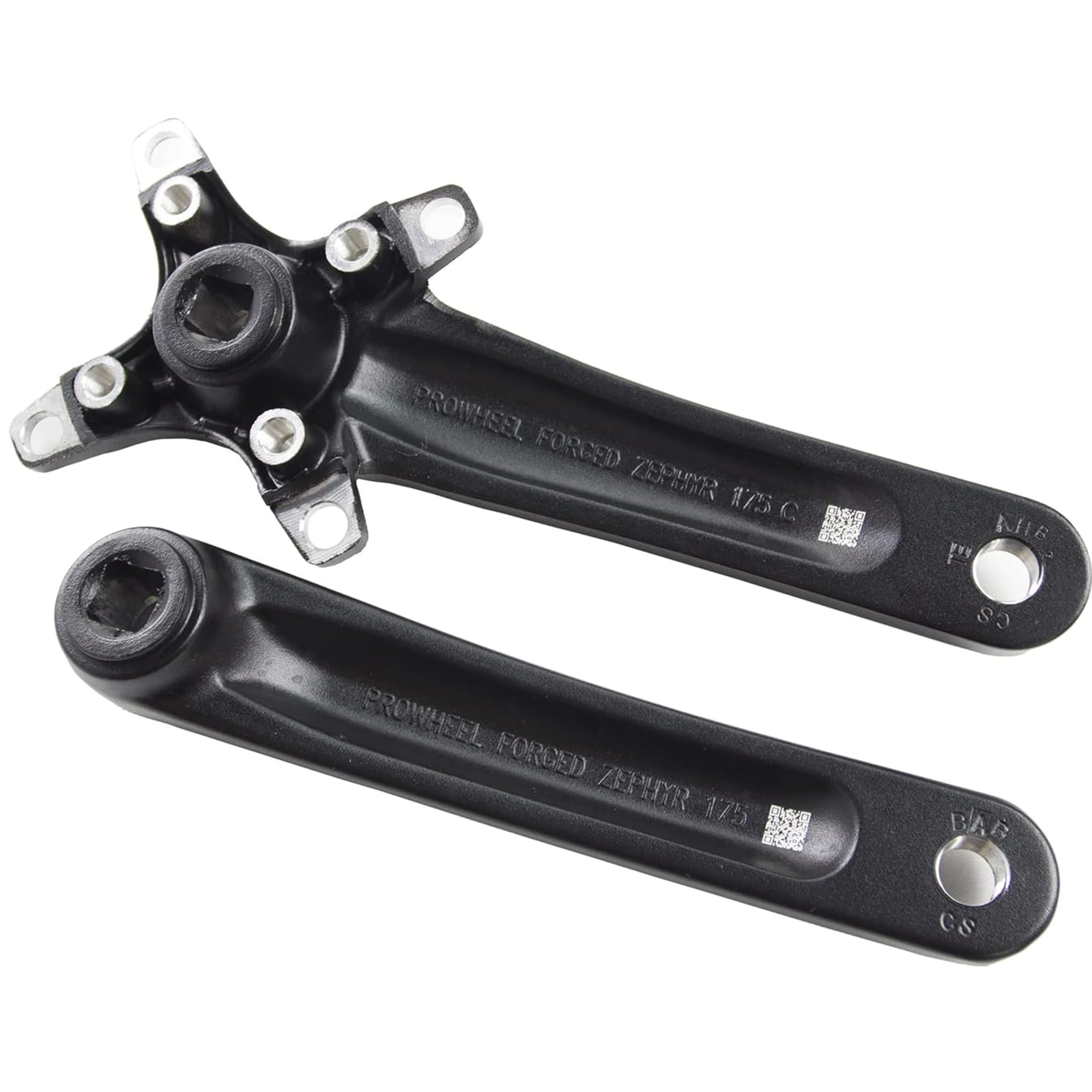 PROWHEEL Bike Crank Arm,Single Speed Square Taper Crankset,One Pair Universal 170MM 175MM Bicycle Forged Alloy 6061 T6 BCD 104MM Bike Crank Arms for Mountain Bike Road Bike