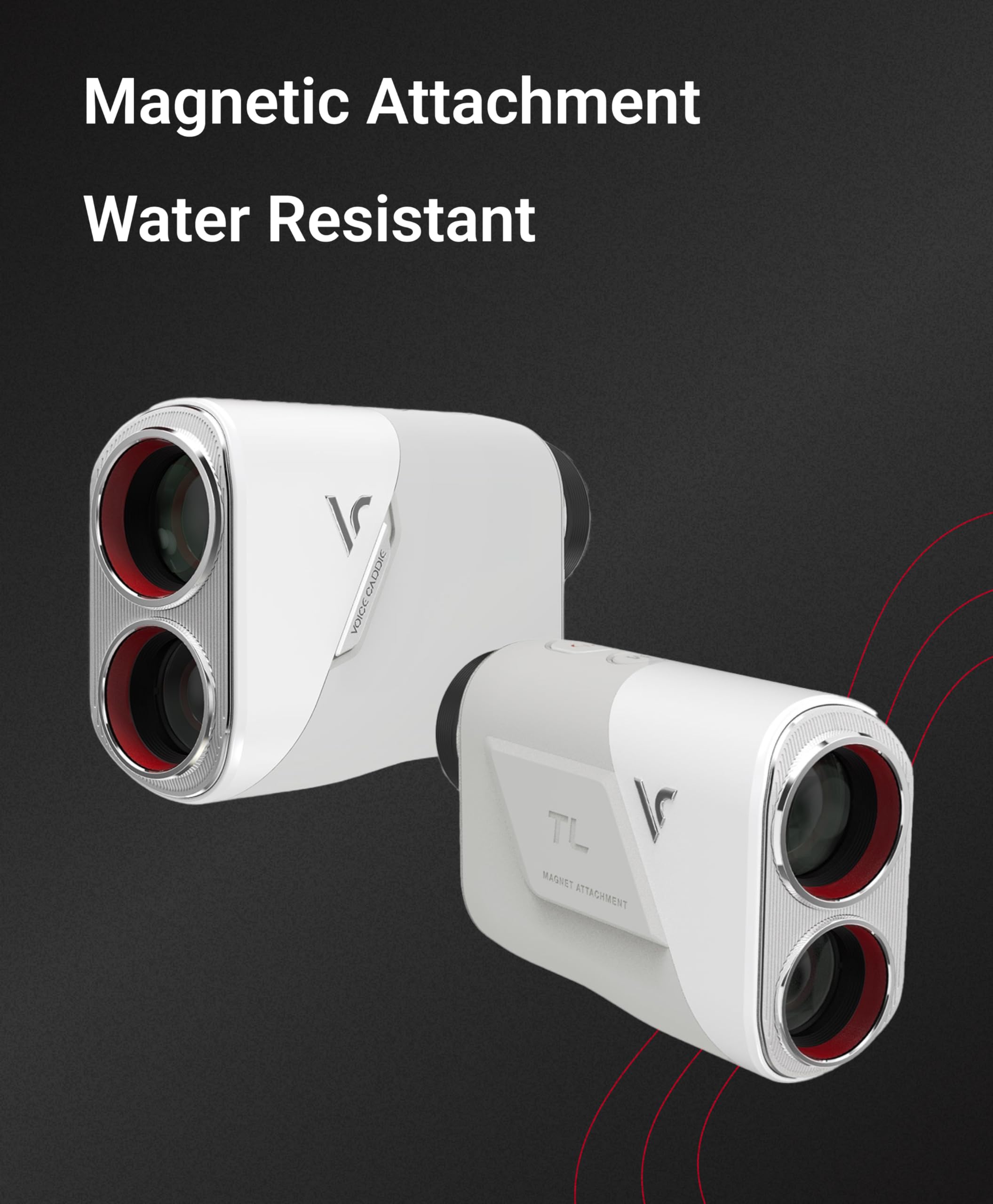 Voice Caddie TL1 Golf Range Finder | Golf Laser Rangefinder with Slope & Magnet | Must Have Golf Accessories