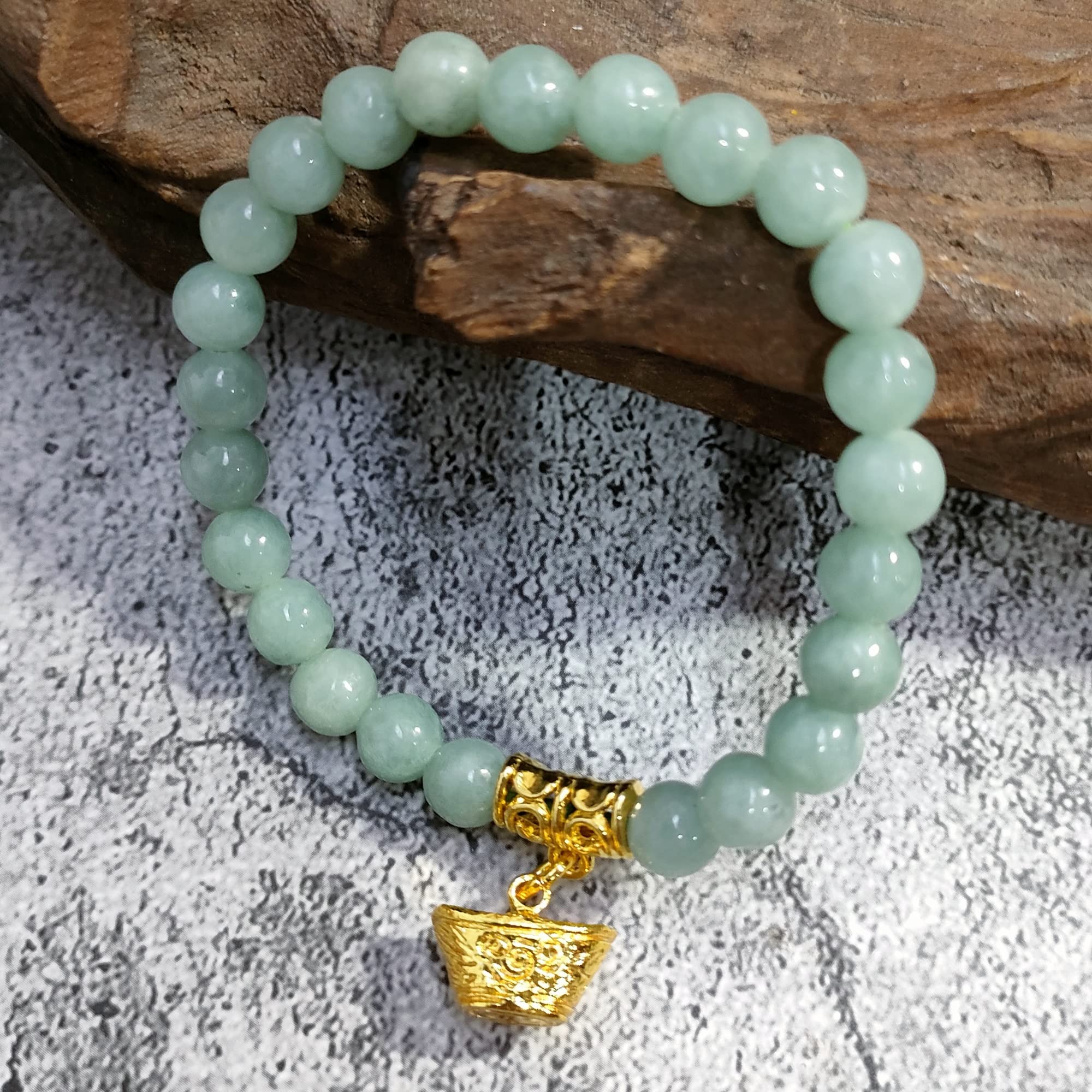 Heavens Tvcz Thai Jade Bracelet Women Good Luck Gems Real Ring Business Luck, MONEY ATTRACTION Bead Good Luck and Wealth Jewelry Adjustable Elastic