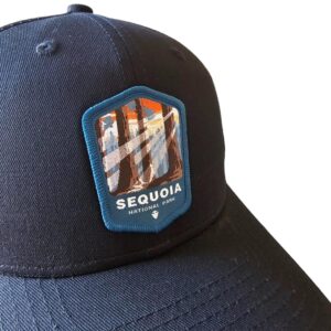 Sequoia Trucker Hat w/National Park Woven Patch (Black/Black)